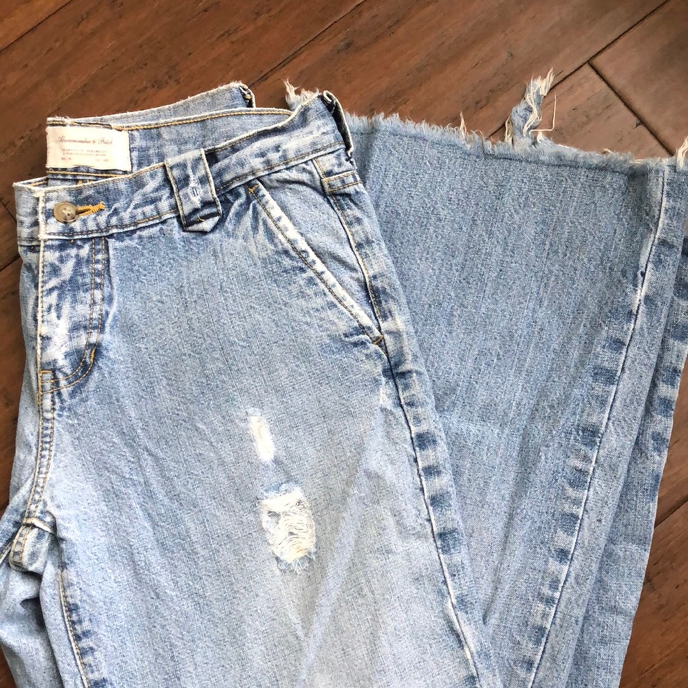 Abercrombie & Fitch Distressed Flare Jeans